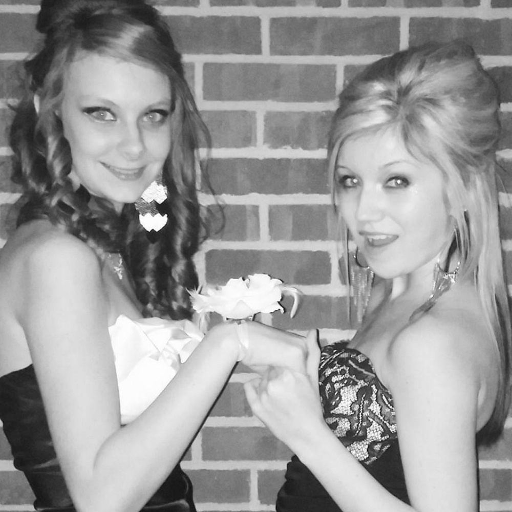 Strapless black dress